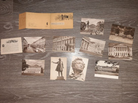 СРСР СССР ^/--/^ Набор открыток Площадь Искусств Ленинград 10 шт 1965 /--/ г. ^_^^^ Площа Мистецтв Ленінград 10 шт 1965 /--/ р. - фото фото фото
