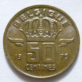 Бельгія Бельгия ^/--/^ Бельгія 50 сантимів 1979 року BELGIQUE #6 /--/ П /--/ 1588 ^_^^^ Бельгия 50 сантимов 1979 года BELGIQUE #6 /--/ П /--/ 1588 - фото фото фото