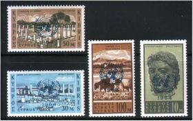 Малі Держави Європи Малые Государства Европы ^/--/^ ZM Кипр 1964 г MNH - надпечатка ^_^^^ ZM Кіпр 1964 MNH - фото фото фото