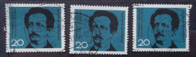 НДР, ФРН ГДР, ФРГ ^/--/^ Германия 1964 г - Фердинанд Лассаль, 3 шт ^_^^^ Німеччина 1964 — Фердинанд Лассаль, 3 шт - фото фото фото