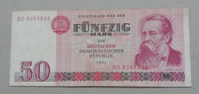 Німеччина Германия ^/--/^ Германия ГДР 50 марок 1971 ^_^^^ Німеччина НДР 50 марок 1971 - фото фото фото