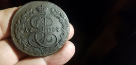 - (Катерина II) - (Екатерина II) ^/--/^ 5 КОПЕЕК 1784  К М  . в коллекцию. ^_^^^ 5 КОПЕЕК 1784 К М. в колекцію. - фото фото фото
