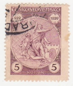 Чехословаччина Чехословакия ^/--/^ Чехословакия   1929 г № 278 гашеная ^_^^^ Чехословаччина 1929 р. No 278 гашена - фото фото фото