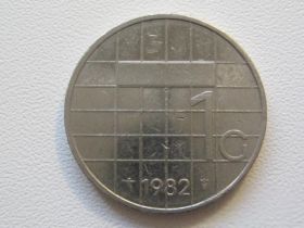 Нідерланди Нидерланды ^/--/^ Нидерланды 1 гульден 1982 года 32409 ^_^^^ Нідерланди 1 гульден 1982 року 32409 - фото фото фото