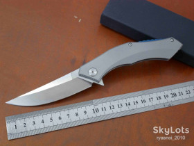 Ножі, мультітули Ножи, мультитулы ^/--/^ Получіткий, D /--/ 2, TC /--/ 4 titanium alloy, По мотивам, Tactical, Flipper, подшипник, EDC, Outdoor, Frame Lock, Люкс! ^_^^^ Соединительный, D /--/ 2, TC /--/ 4 titanium alloy, По мотивам, Tactical, Flipper, подшипник, EDC, Outdoor, Frame Lock, Люкс! - фото фото фото