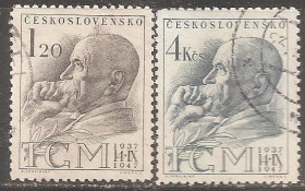 Чехословаччина Чехословакия ^/--/^ Чехословакия 1947 Sc.334-335 гаш. ПОЛНАЯ серия ^_^^^ Чехословаччина 1947 Sc.334-335 гаш. Повна серія - фото фото фото