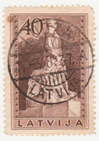 Балтійські країни Балтийские страны ^/--/^ Латвия 1937 г № 204 гашеная ^_^^^ Латвія 1937 р. No 204 гашена - фото фото фото