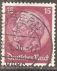 Третій Рейх (-) Третий Рейх (-) ^/--/^ Германия  (Рейх) 1934 Mi.520 гаш ^_^^^ Німеччина (Рейх) 1934 Mi.520 гаш - фото фото фото