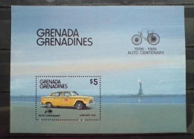 Транспорт Транспорт ^/--/^ Гренада Гренадины Grenada-Grenadines  1986 Old Cars block  MNH ^_^^^ Гренада Гренадіни Grenada-Grenadines 1986 Old Cars block MNH - фото фото фото