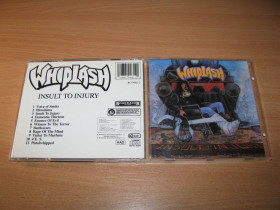 Музичні диски Музыкальные диски ^/--/^ WHIPLASH - Insult To Injury  (1989 Roadracer 1 /--/ st press) ^_^^^ WHIPLASH — Insult To Injury (1989) - фото фото фото