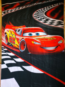 Інше Другое ^/--/^ Постер   (прапор) великий на полотні *ТАЧКИ*    (Lightning McQueen) 210 х /--/ 131 см ^_^^^ Постер (флаг) большой на полотне *ТАЧКИ* (Lightning McQueen) 210 х /--/ 131 см - фото фото фото