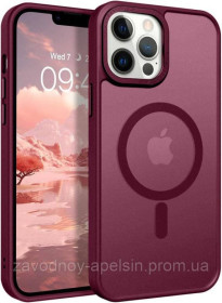 Чохли, бампера Чехлы, бампера ^/--/^ IPhone 16 Pro Чехол матовый Магнит TPU+PC (бордовый) ^_^^^ IPhone 16 Pro Чехол матовий Магніт TPU+PC (бордовий) - фото фото фото