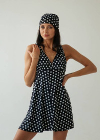 Купальники, парео Купальники, парео ^/--/^ 9017-3 Swimdress Злитий купальник - сукня Горошок ^_^^^ 9017-3 Swimdress Слитый купальник - платье Горошек - фото фото фото
