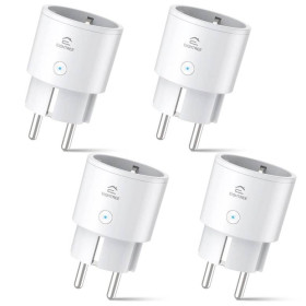 Розетки, вимикачі Розетки, выключатели ^/--/^ Уценка!Розетка EIGHTREE Smart WLAN с измерением тока, голосовым управлением и таймером, 4 шт. ^_^^^ Розетка EIGHTREE Smart WLAN з вимірюванням струму, голосовим управлінням і таймером, 4 шт. - фото фото фото