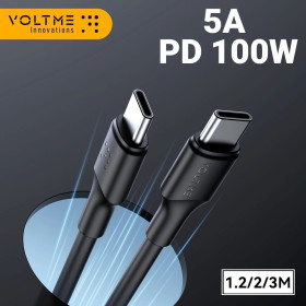 Кабелі Кабели ^/--/^ Кабель VOLTME 100 Вт USB Type C - USB C - фото фото фото