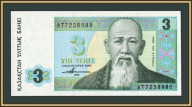 Інші Другие ^/--/^ Казахстан 3 тенге 1993 P-8  (8 /--/ a) UNC ^_^^^ Казахстан 3 тенге 1993 P-8 (8 /--/ a) UNC - фото фото фото