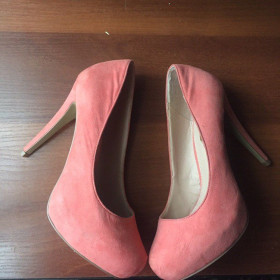 Туфлі Туфли ^/--/^ Туфли на шпильке персикового цвета замша dorothy perkins ^_^^^ Туфлі на шпильці персикового кольору замку Dorothy perkins - фото фото фото
