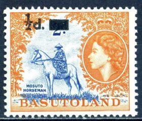 Лесото Лесото ^/--/^ Басутоленд (Лесото). Всадник (серия)** 1959 г. ^_^^^ Басутоленд (Лесото). Вершник (серія) 1959 - фото фото фото