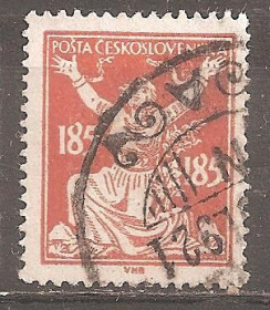 Чехословаччина Чехословакия ^/--/^ Чехословакия 1920 Sc.90 гаш. ^_^^^ Чехословаччина 1920 Sc.90 гаш. - фото фото фото