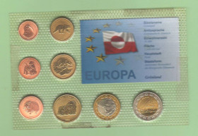 Гренландія Гренландия ^/--/^ Набор монет ГРЕНЛАНДИЯ 2004 год Проба Европроба пластик блистер запайка набір Гренландія Європроба ^_^^^ Набор монет ГРЕНЛАНДИЯ 2004 год Проба Европроба пластик блистер запайка набор Гренландия Европроба - фото фото фото