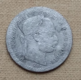 Австро-Угорщина Австро-Венгрия ^/--/^ Венгрия 10 крейцеров, 1870 г, серебро ^_^^^ Угорщина 10 крейцерів, 1870 р, срібло - фото фото фото