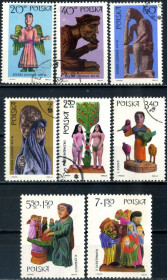 Мистецтво Искусство ^/--/^ Польша. Скульптуры XIX в.    (серия) 1969 г. ^_^^^ Польща. Скульптури XIX ст. (серія) 1969 р. - фото фото фото