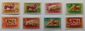 Угорщина Венгрия ^/--/^ Венгрия 1951 Домашние животные, MH  (КЦ = 14 евро) ^_^^^ Угорщина 1951 Домашні тварини, MH (КЦ = 14 євро) - фото фото фото