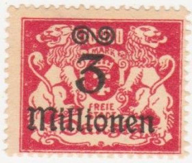 Веймарська республіка Веймарская республика ^/--/^ Германия        (Данциг) 1923 г. № 158 * ^_^^^ Німеччина (Данциг) 1923 р. No 158* - фото фото фото
