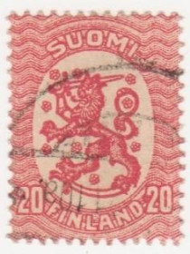 Скандинавія Скандинавия ^/--/^ Финляндия  1919 г. № 90 гашеная ^_^^^ Фінляндія 1919 р. No 90 гашена - фото фото фото