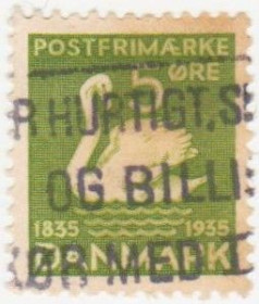 Балтійські країни Балтийские страны ^/--/^ Дания  1935 г. №  224 гашеная ^_^^^ Данія 1935 р. No 224 гашена - фото фото фото