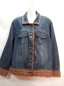Куртки Куртки ^/--/^ Куртка джинсовая женская Vintage liz claiborne, UKR 58-60 002 /--/ DG (в указанном размере, только 1 шт) ^_^^^ Куртка джинсова жіноча Vintage liz claiborne, UKR 58-60 002 /--/ DG (у зазначеному розмірі, тільки 1 шт) - фото фото фото