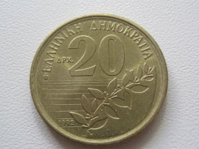 Греція Греция ^/--/^ Греция 20 драхм 1992 года 29407 ^_^^^ Греція 20 драхм 1992 року 29407 - фото фото фото