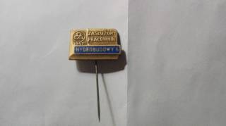 Європа Европа ^/--/^ Знак Zasluzony pracownik Hydrobudowy 1947. Польша. Тяжелый. ^_^^^ Знак Zasluzony pracownik Hydrobudowy 1947. Польща. Важкий. - фото фото фото