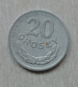 Сучасна (після ) Современная (после ) ^/--/^ Польша 20  грош 1973 ^_^^^ Польща 20 грош 1973 - фото фото фото
