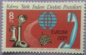 Малі Держави Європи Малые Государства Европы ^/--/^ Турецкий Кипр 1979 Европа СЕРТ космос Mi 73 MNH ^_^^^ Турецький Кіпр 1979 Європа СЕРТ космос Mi 73 MNH - фото фото фото