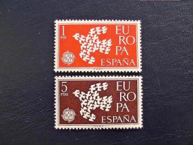 Іспанія Испания ^/--/^ Серія поштових марок Іспанія &amp;quot; Європа СЕРТ &amp;quot; 1961 рік ** ^_^^^ Серия почтовых марок Испания &amp;quot; Европа Серт &amp;quot; 1961 год ** - фото фото фото