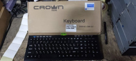 Клавіатури Клавиатуры ^/--/^ Мультимедийная брендовая клавиатура Crown CMK-201 USB № 232001113 ^_^^^ Мультимедійна брендова клавіатура Crown CMK-201 USB No 232001113 - фото фото фото