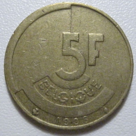 Бельгія Бельгия ^/--/^ Бельгія 5 франків 1986 року BELGIQUE #39701 ^_^^^ Бельгия 5 франков 1986 года BELGIQUE #39701 - фото фото фото