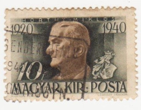 Угорщина Венгрия ^/--/^ Венгрия 1940 г. №  653 гашеная ^_^^^ Угорщина 1940 р. No 653 гашена - фото фото фото