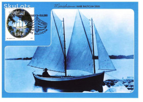 Європа Европа ^/--/^ Флот . Аланды ( Финляндия ) 2005 г . -  ПК -  с/гашение - 2 /--/ а скана - парусник ^_^^^ Флот . Аланди ( Фінляндія) 2005 р. - ПК - с/гашення - 2 /--/ а скана - вітрильник - фото фото фото