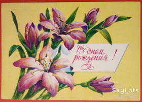 СРСР СССР ^/--/^ СССР 1980 флора цветы ХМПК 01 ^_^^^ СРСР 1980 флора квіти ХМПК 01 - фото фото фото