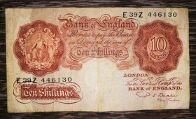 Великобританія Великобритания ^/--/^ GREAT BRITAIN Великобританія 10 шилінгів 1948 - 1960 підпис: P. S. Beale ^_^^^ GREAT BRITAIN Великобритания 10 шиллингов 1948 - 1960 подпись: P. S. Beale - фото фото фото