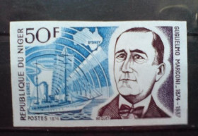 Історія та особистості История и личности ^/--/^ Нигер 1974 Mi /--/ 433 Centenary of the birth of Guglielmo Marconi  Imperf MNH ^_^^^ 1974 Mi /--/ 433 Centenary of the birth of Guglielmo Marconi Imperf MNH - фото фото фото