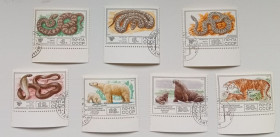 СРСР - СССР - ^/--/^ СССР 1977 Фауна, 7 марок, гашеные ^_^^^ СРСР 1977 Фауна, 7 марок, гашені - фото фото фото