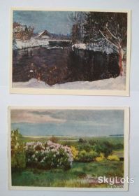СРСР СССР ^/--/^ Открытка Жуковский Весна Первый снег 1976 ^_^^^ Листівка Жуковський Весна Перший сніг 1976 - фото фото фото
