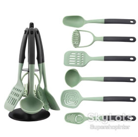 Шумівки, лопатки, ополоники, ложки Шумовки, лопатки,  половники, ложки ^/--/^ Набор кухонных принадлежностей Haus Roland HR /--/ 928-1, 7 предметов из силикона ^_^^^ Набір кухонних приладь Haus Roland HR /--/ 928-1, 7 предметів з силікону - фото фото фото