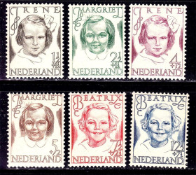 Балтійські країни Балтийские страны ^/--/^ EU  Нидерланды  1946 г  MNH - дети ^_^^^ EU Нідерланди 1946 MNH - діти - фото фото фото