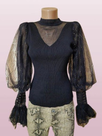 Кофти Кофты ^/--/^ Красивая женская кофта, блузка с пышными рукавами River Island ^_^^^ Красива жіноча кофта, блузка з пишними рукавами River Island - фото фото фото