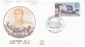 Європа Европа ^/--/^ Монако 1982 2000 ЛЕТ СМЕРТИ ВИРГИЛИЯ ФИЛОСОФ ФИЛОСОФИЯ ПАРУСНЫЙ КОРАБЛЬ ГАЛЕРА ФЛОТ КПД Mi.1566 ^_^^^ Монако 1982 2000 ЛЕТ СМЕРТІ ВІРГІЛІЯ ФІЛОСОФ ФІЛОСОФІЯ ПАРУСНИЙ КОРАБЛЬ ГАЛЕРА ФЛОТ КПД Mi.1566 - фото фото фото