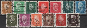 Веймарська республіка Веймарская республика ^/--/^ 1928 - Німеччина - Стандарт - Президенти Mi.410-22 _35,0 € ^_^^^ 1928 - Германия - Стандарт - Президенты Mi.410-22 _35,0 € - фото фото фото